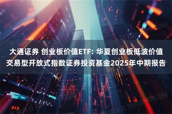 大通证券 创业板价值ETF: 华夏创业板低波价值交易型开放式指数证券投资基金2025年中期报告